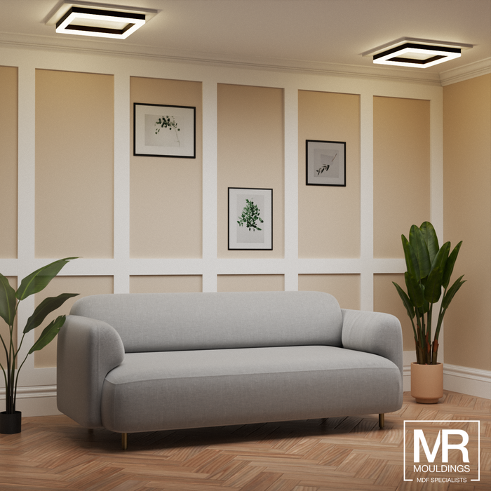 18mm Square Strips Wall Panel Kit-MR Mouldings Ltd