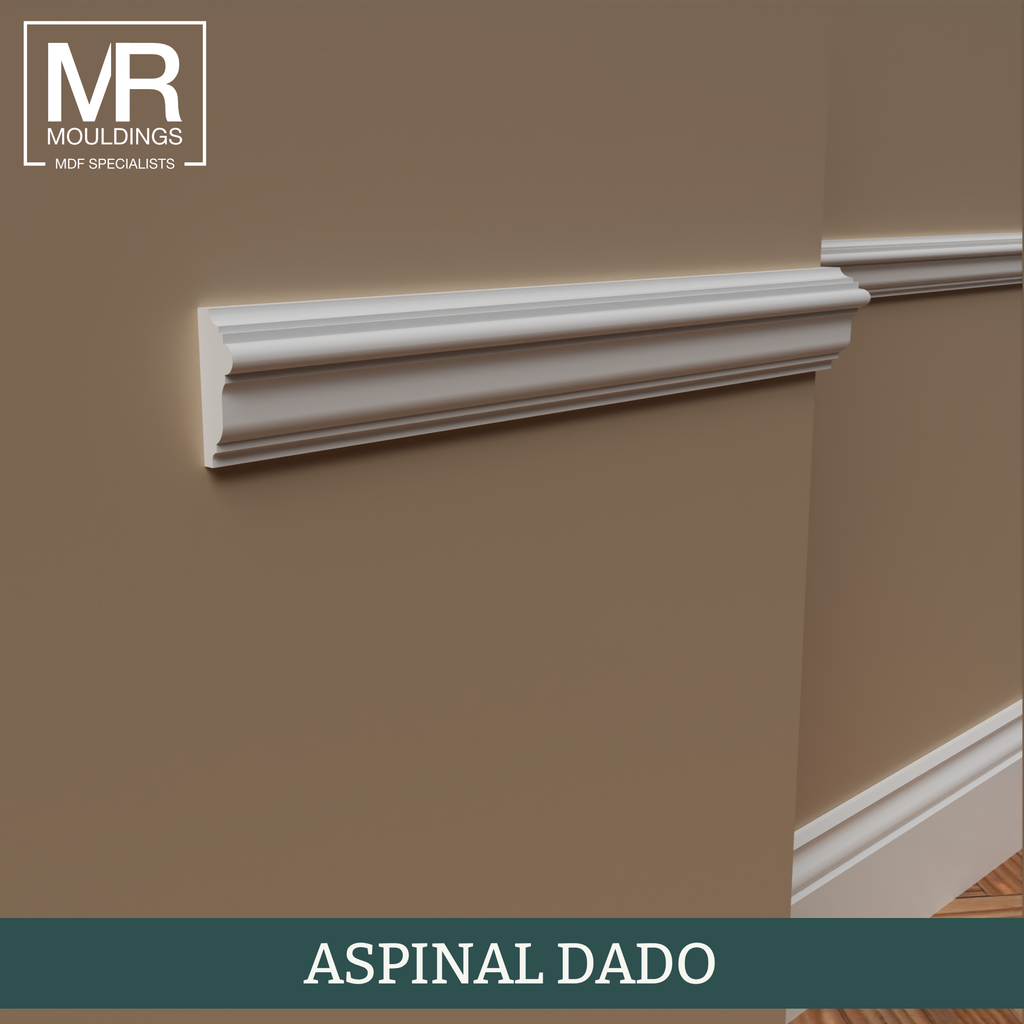 MDF Dado Rails | Primed Decorative Wall Rails | MR Mouldings