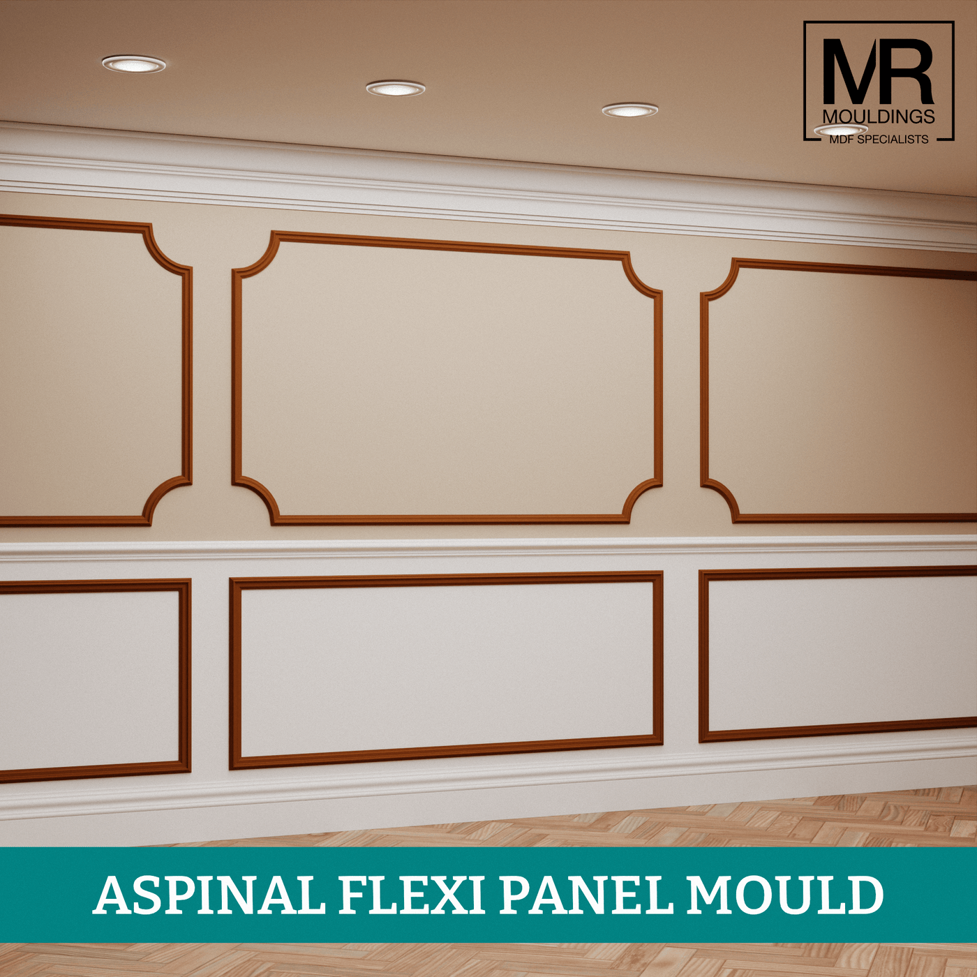 Aspinal Flexible MDF Panel Mould – Bendable Decorative Moulding