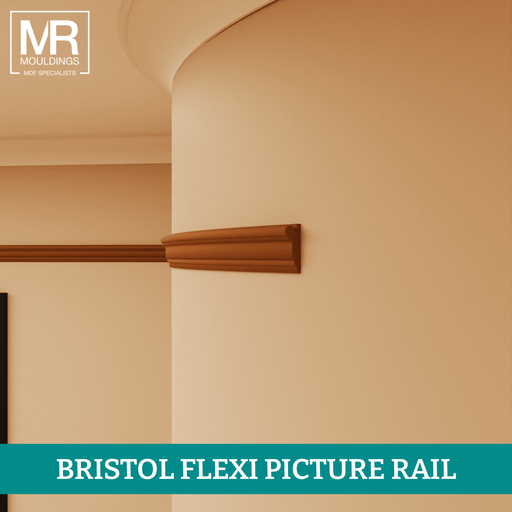 Victorian Flexible MDF Picture Rail Mould-MR Mouldings Ltd