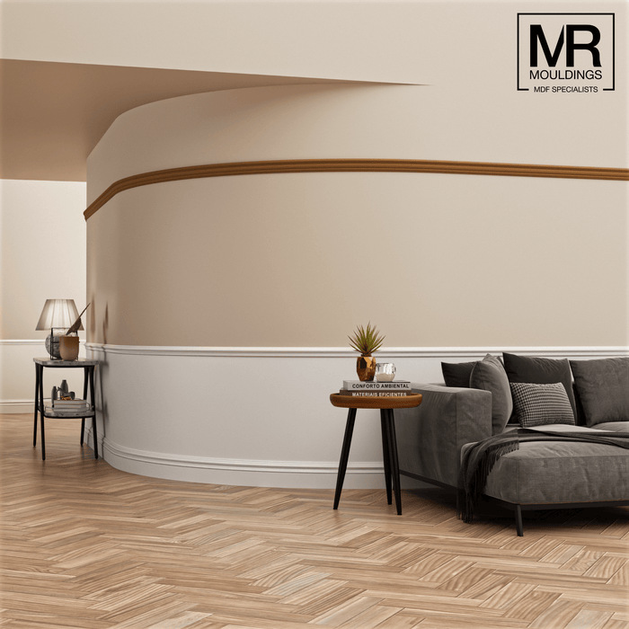 Victorian Flexible MDF Picture Rail Mould-MR Mouldings Ltd