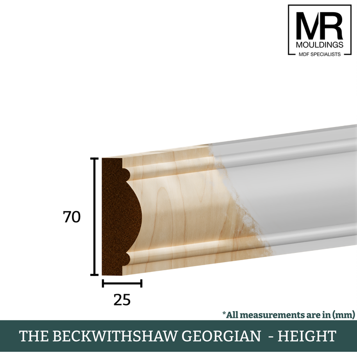 The Beckwithshaw Georgian Tulip Dado Rail-MR Mouldings Ltd