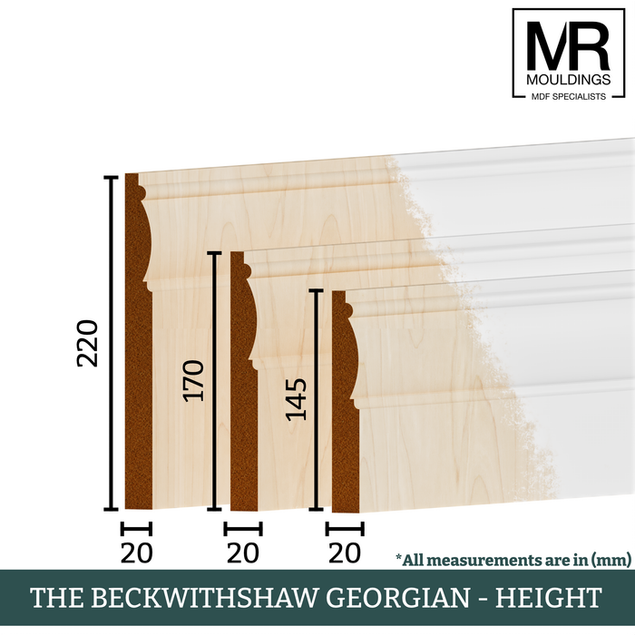 The Beckwithshaw Georgian Tulip Skirting Board-MR Mouldings Ltd