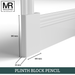 Pencil MDF Plinth Block-MR Mouldings Ltd