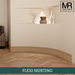Scallop and 2x Groove MDF Flexible Skirting Board-MR Mouldings Ltd