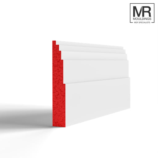 Big Stepped 1 Fire Rated MDF Skirting Board-MR Mouldings Ltd