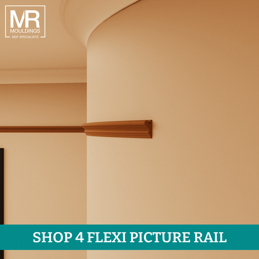 Bolection Flexible MDF Picture Rail Mould-MR Mouldings Ltd