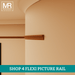 Bolection Flexible MDF Picture Rail Mould-MR Mouldings Ltd