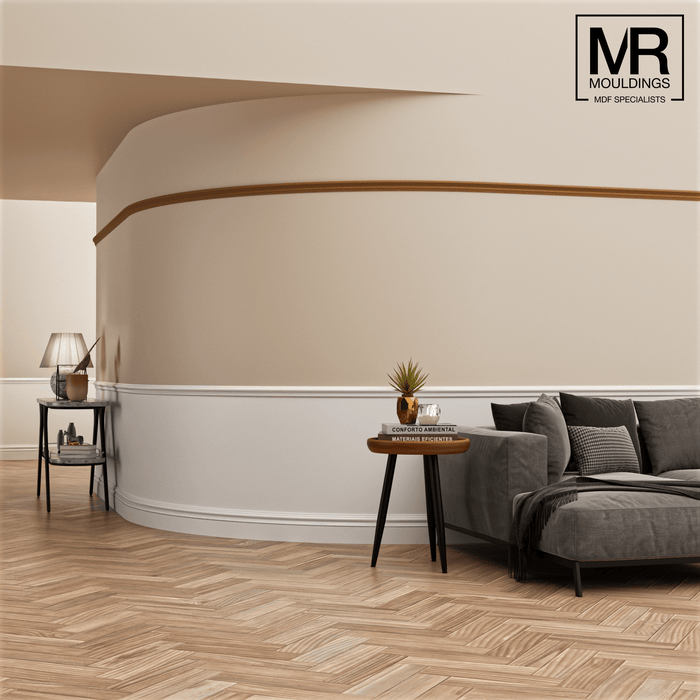 Bolection Flexible MDF Picture Rail Mould-MR Mouldings Ltd