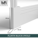 Ovolo MDF Plinth Block-MR Mouldings Ltd