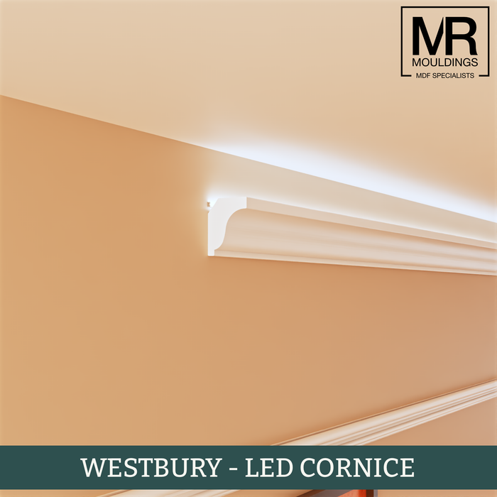 Westbury LED MDF Cornice Coving