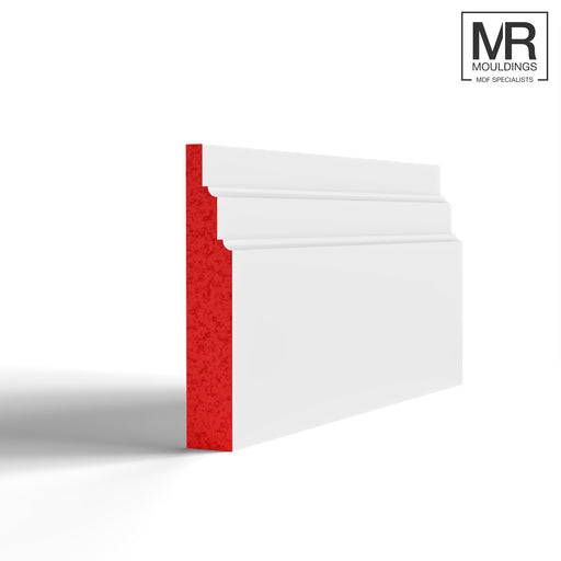 Big Stepped 3 Fire Rated MDF Skirting Board-MR Mouldings Ltd