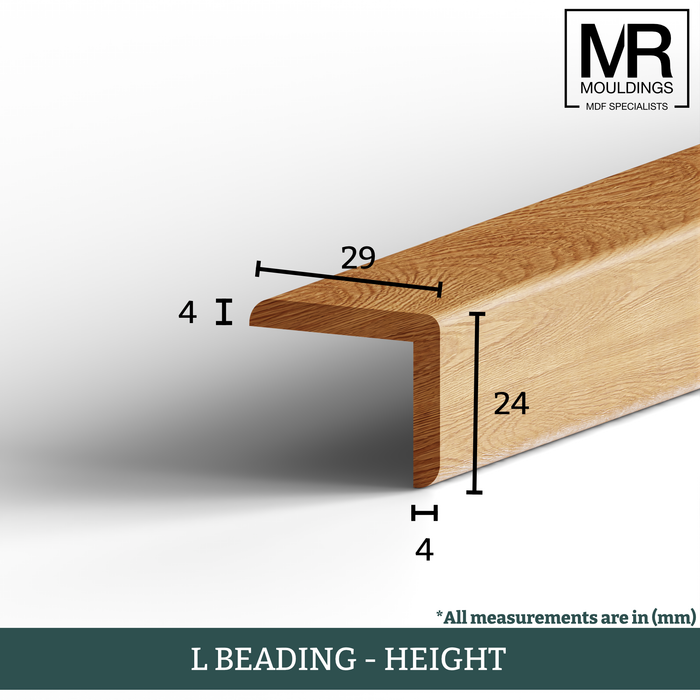 29mm - L Profile Flooring Moulding-MR Mouldings Ltd
