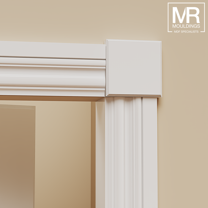 Ovolo MDF Architrave Block-MR Mouldings Ltd
