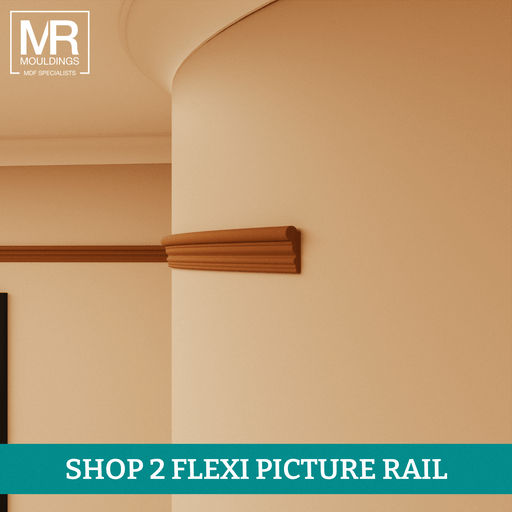 Torus Flexible MDF Picture Rail Mould-MR Mouldings Ltd
