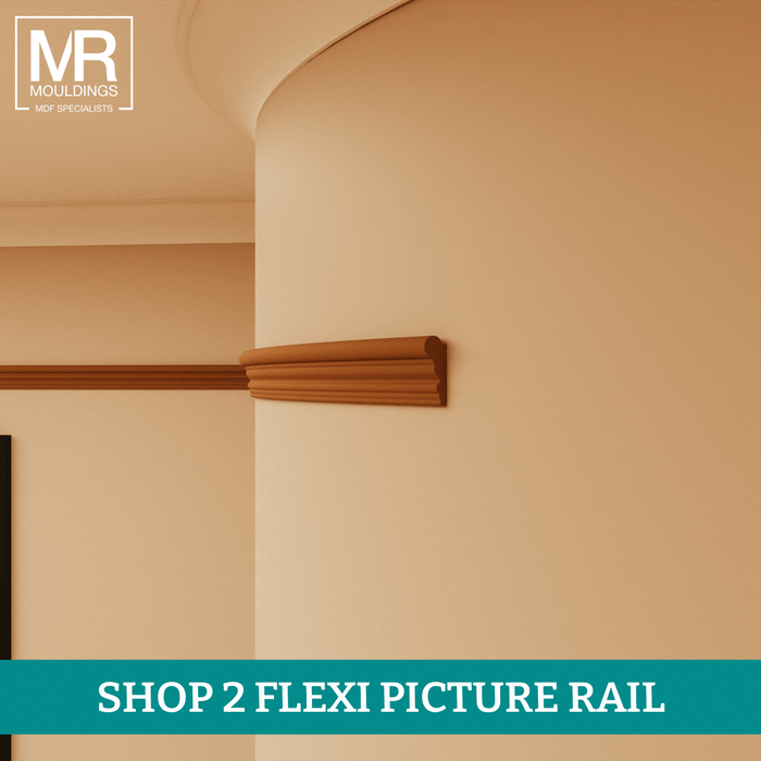 Torus Flexible MDF Picture Rail Mould-MR Mouldings Ltd