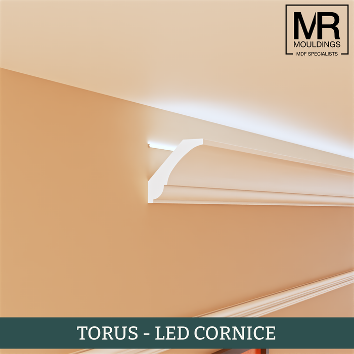 Torus LED MDF Cornice Coving