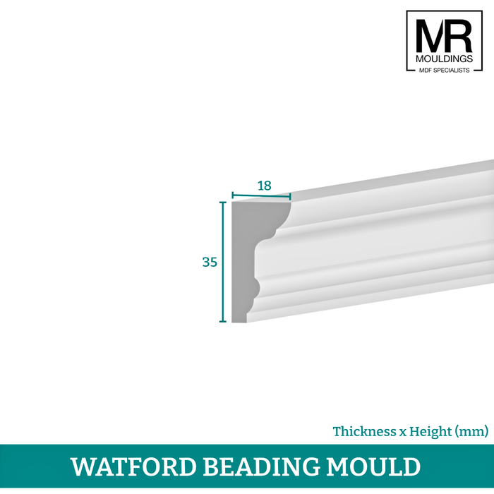 Torus MDF Beading Moulding-MR Mouldings Ltd