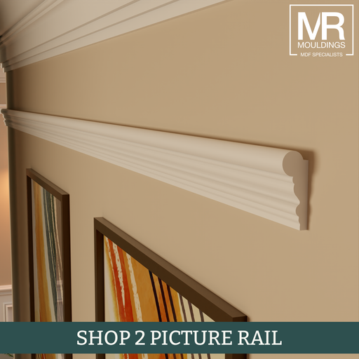 Torus MDF Picture Rail-MR Mouldings Ltd