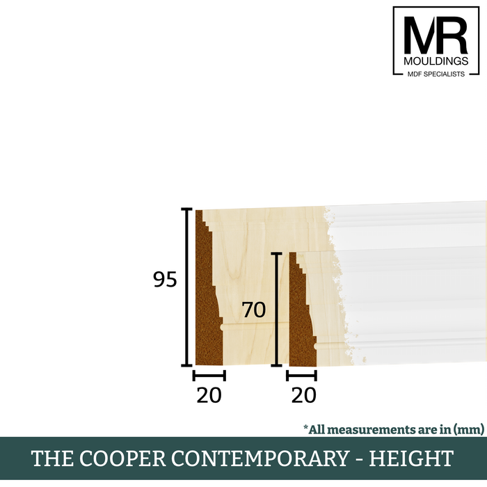The Cooper Contemporary Tulip Architrave-MR Mouldings Ltd