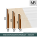 The Cooper Contemporary Tulip Skirting Board-MR Mouldings Ltd