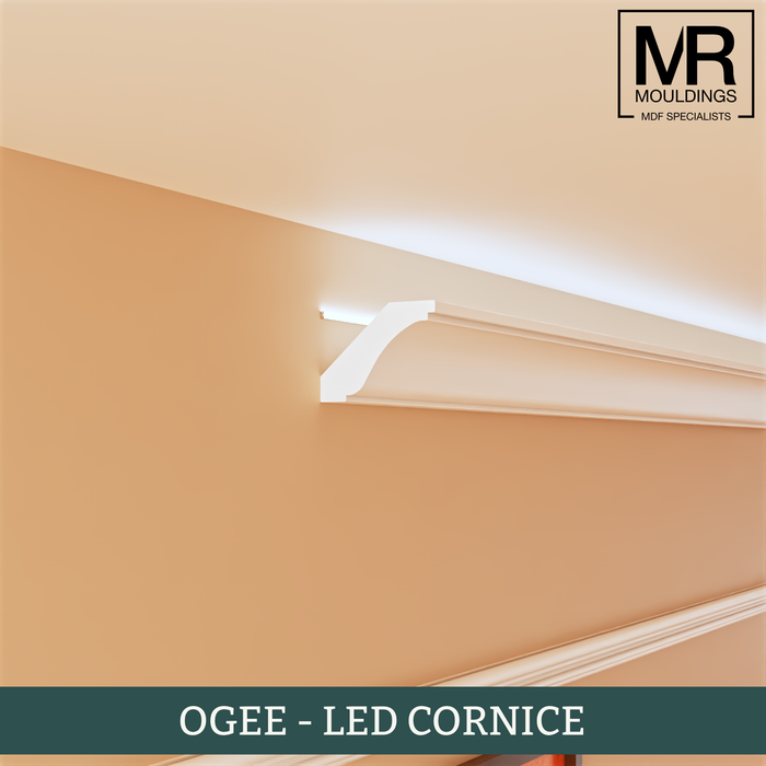 Ogee LED MDF Cornice Coving