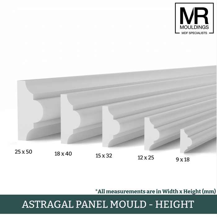 Astragal MDF Panel Mould-MR Mouldings Ltd