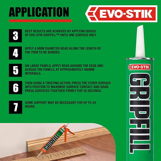 Evo-Stik Gripfill Solvented Grab Adhesive-MR Mouldings Ltd